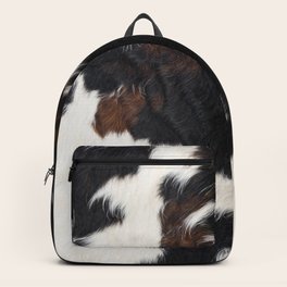 cowhide fur backpack