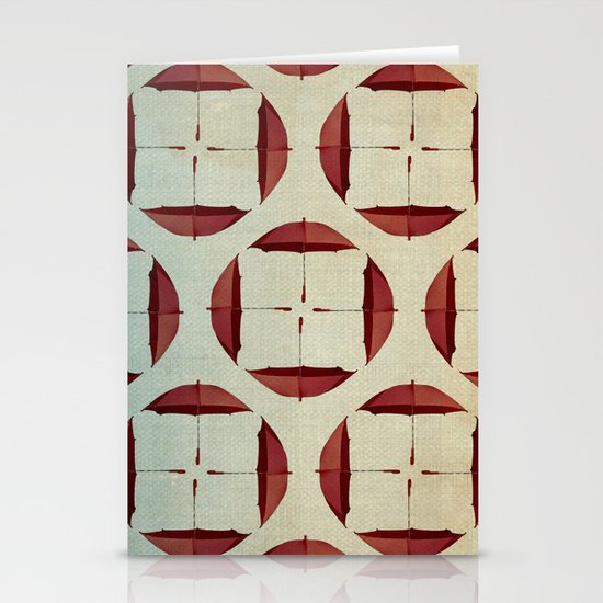 circle the umbrellas Stationery Cards