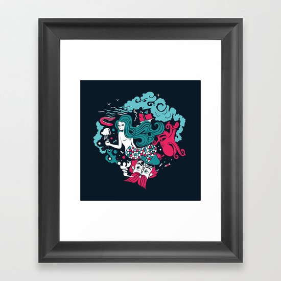 Rêve marin Framed Art Print