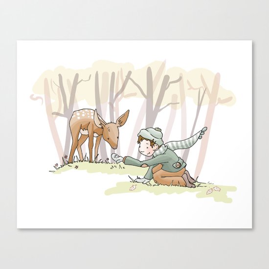 Autumn Friends Canvas Print