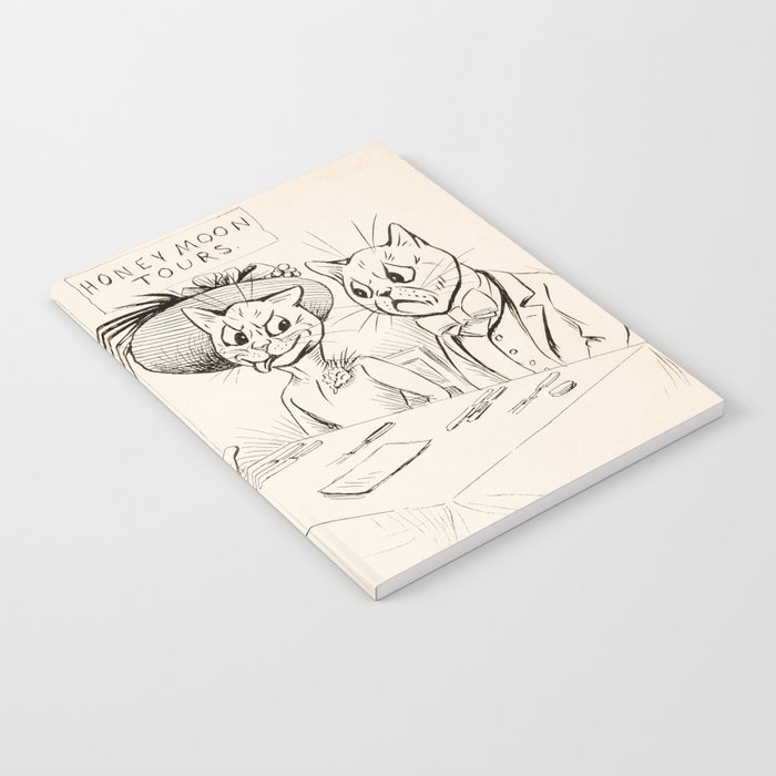 Honey Moon Tours by Louis Wain Notebook