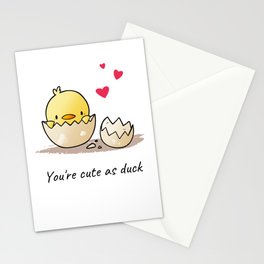 Cute Duck Stationery Card