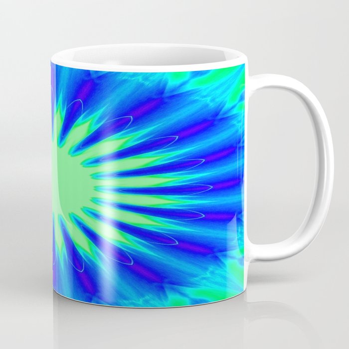 Aqua Starburst Coffee Mug
