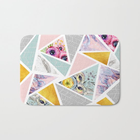Mix geometric Bath Mat