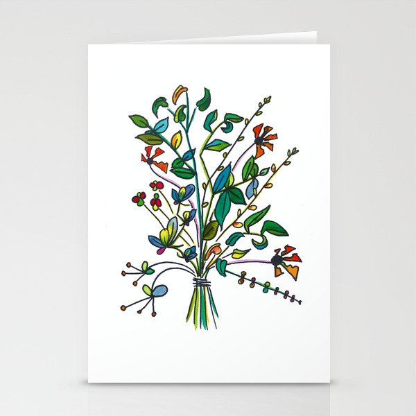 Bouquet of Sprigs Stationery Cards