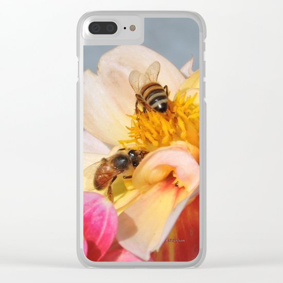 Honeybees at Work Clear iPhone Case