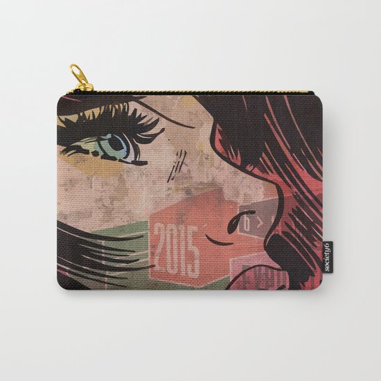Comic girl affiche poster Carry-All Pouch
