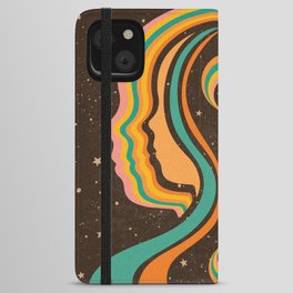 Look Within, Retro, Psychedelic, Mid Century Art iPhone Wallet Case