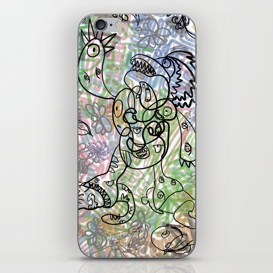 Anymanimals+Whatlifethrowsatyou Nonrandom-art1 iPhone & iPod Skin