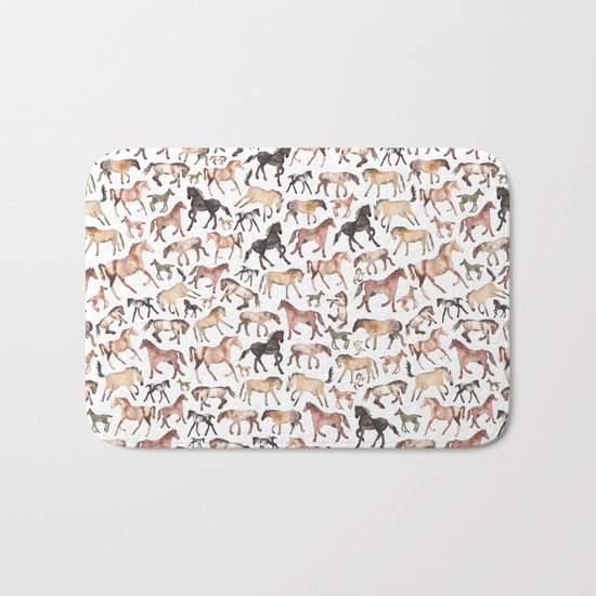 Horses, Ponies, Equine Bath Mat