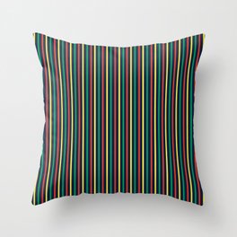 Bright & Bold Modern Vector Stripes Throw Pillow