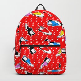 red sock hop pattern Backpack