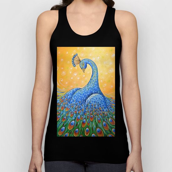 Peacock ... Showing Off Unisex Tank Top