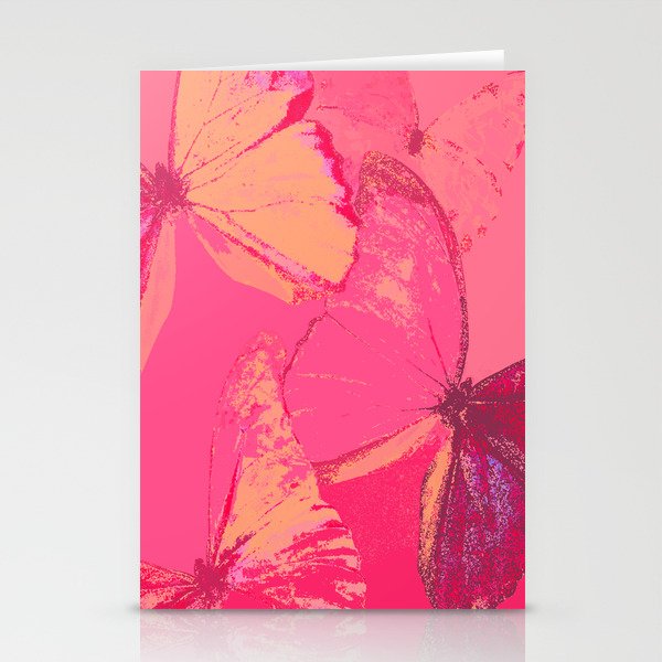 Butterflies in red shades #decor #society6 #buyart Stationery Cards