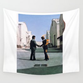 Wish You Were Here Pink Shake Hands Floyd Rock Band Wall Tapestry