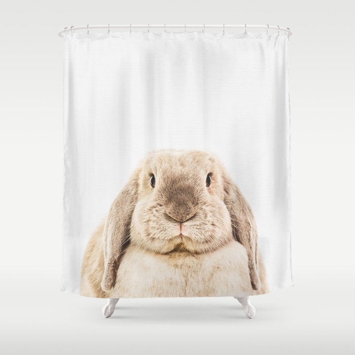 Bunny Rabbit Shower Curtain By Theark Society6 Bunny Rabbit Shower Curtain