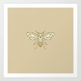 Bee Illustration Art Print