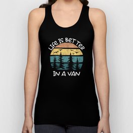 Travel Life Is Better In A Van Camping Unisex Tank Top