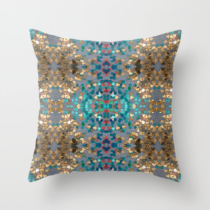 Sequin Mosaic Pattern Throw Pillow