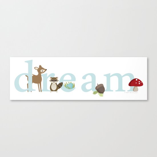 Woodland Dreams - Blue Canvas Print