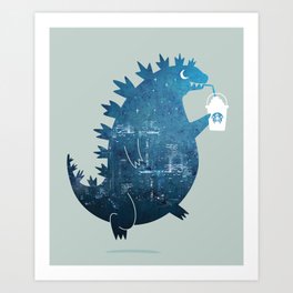 Godzilla Art Prints Society6