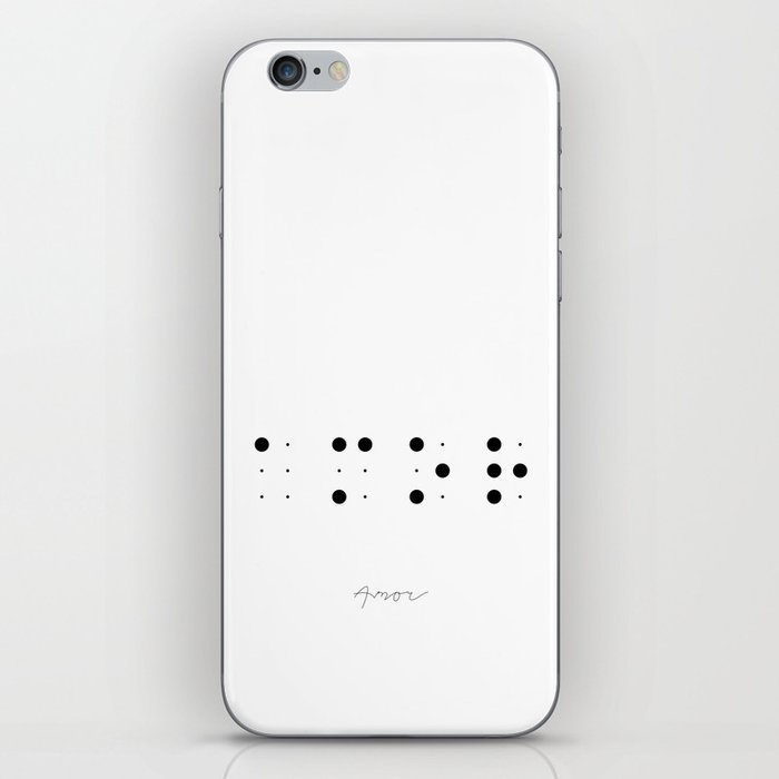 Amor en Braille iPhone Skin