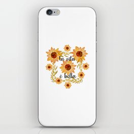 La vita e bella - Sunflower iPhone Skin