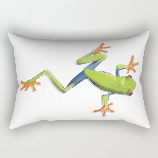 Greenery tree-frog Rectangular Pillow