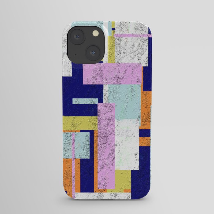Pale Geometry - Abstract, textured, artwork iPhone Case