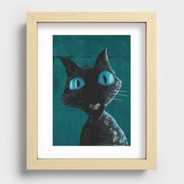 Coraline Cat Recessed Framed Print