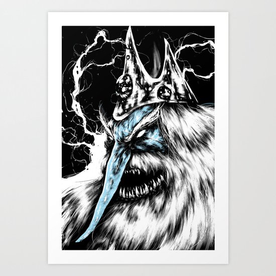 Adventure Time - Ice King Art Print