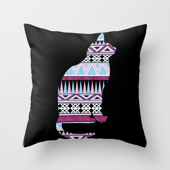 Fun & Fancy Kitty. Throw Pillow