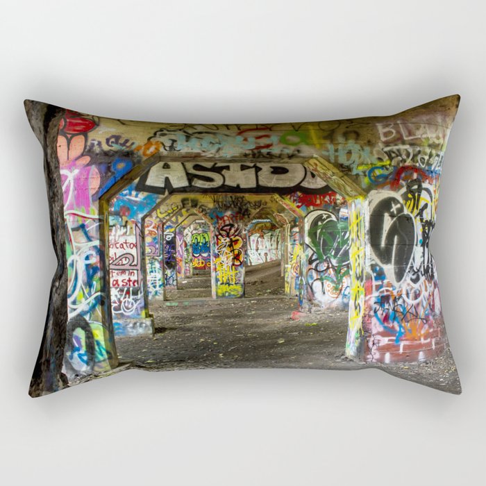 Graffiti Walk in Philadelphia  Rectangular Pillow