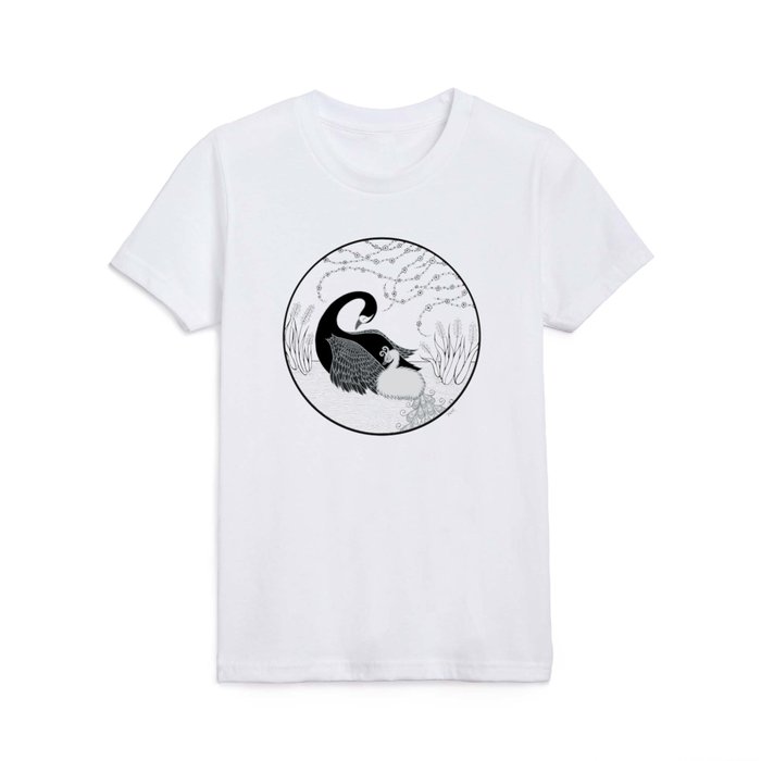 Black Swan and Moonlark Kids T Shirt