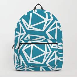 D20 Pattern - Blue White Backpack