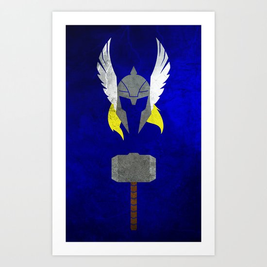God of Thunder Art Print