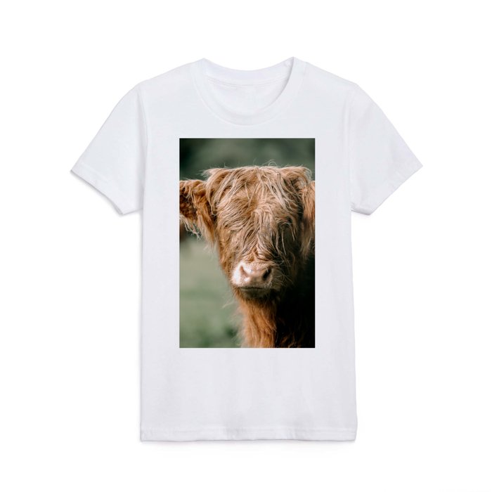 Scottish Highland Cow Kids T Shirt
