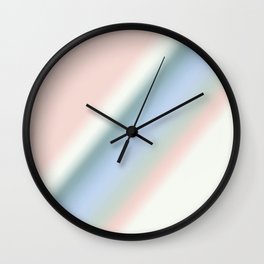 Soft Rocco Diagonal Pastel Wall Clock