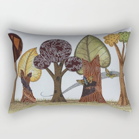 Butterflies Romance Rectangular Pillow
