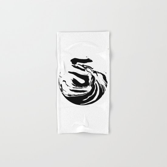 World's Threshold Black and White Marbling, Marbles Lost Hand & Bath Towel