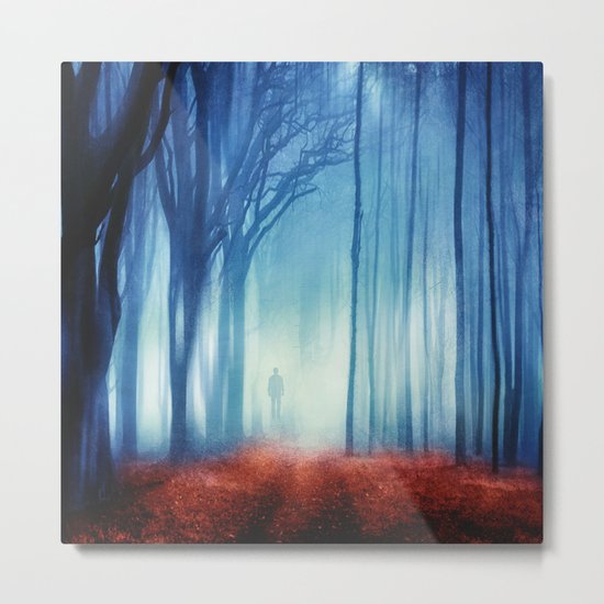 In The Mist she Was Standing Metal Print