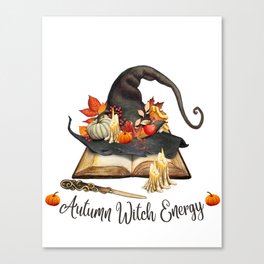 Autumn Witch Canvas Print