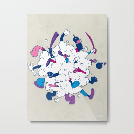 Fistycuffs Metal Print
