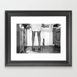 Unexpected visitor Framed Art Print
