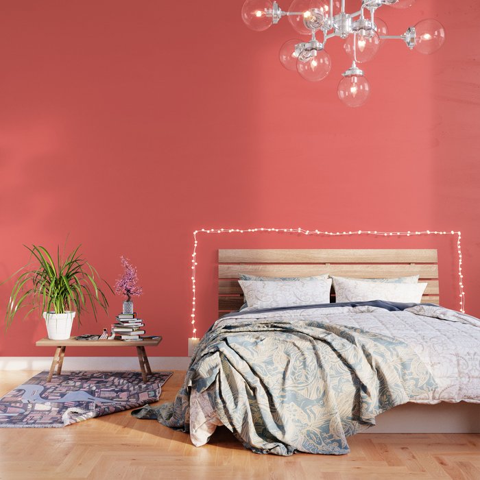 Pastel Red Wallpaper By Solidcolors Society6