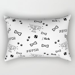 Good Dog - Dog Themed Pattern Rectangular Pillow