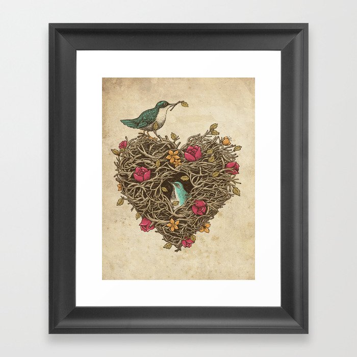 Home is where the heart is Framed Art Print
