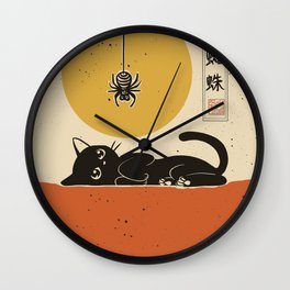 Spider came down Wall Clock