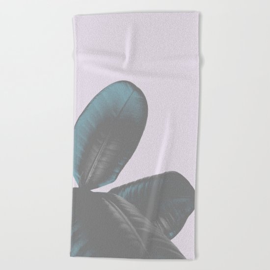 Ficus Elastica #6 #pastel #violet #art #society6 Beach Towel