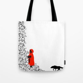 Little Red - White Tote Bag